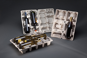 Molded fiber clamshell and container packaging by Molded Fiber Technology (MFT)